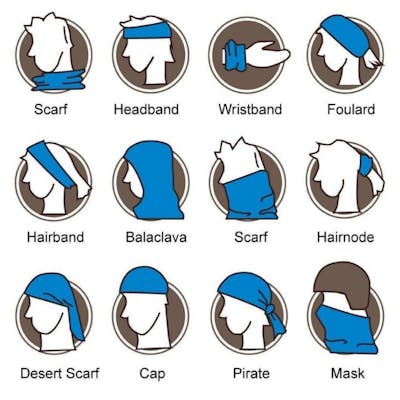 Bulk Wholesale Assorted Color Bandanas with Display