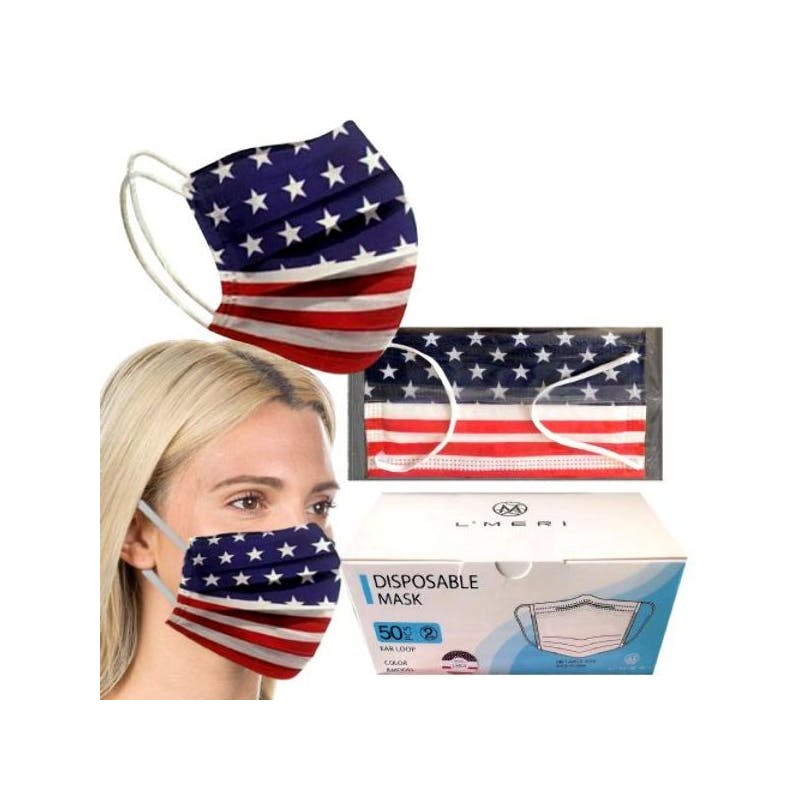 USA 3 Ply Face Masks