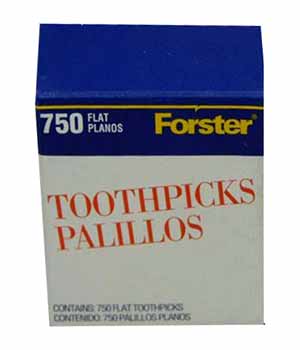750 Piece Flat Toothpicks-Forster 