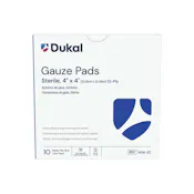 Sterile Gauze Pads - 4" x 4", 12-Ply, 10 Pack