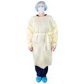 AAMI Level 2 Isolation Gown, Yellow - X-Large