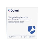 Non-Sterile Tongue Depressors - 6", Polished, 500 Pack