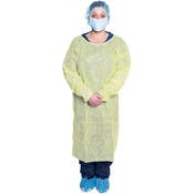 Economy Isolation Gowns - Non-Sterile, Yellow
