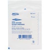Sterile Island Dressings - Non-Woven, 4" x 5", 25 Count