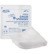 Type VII Gauze Sterile Sponges - 8-Ply, 10 Count, 4" x 4"
