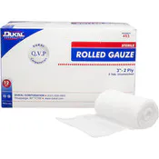 Sterile Rolled Gauze  - 12 Pack, 2-Ply, 3" x 5 yards