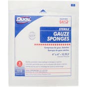 Sterile Gauze Sponges - 12 ply, 2 Pack, 4" x 4"