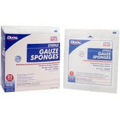 Sterile Gauze Sponges - 12 ply, 25/Box, 4" x 4"