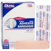 Fabric Adhesive Sterile Bandage - 100 Count, 0.75" x 3"
