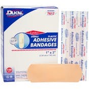 Adhesive Sterile Bandages - Plastic, 100 Pack, 1" x 3"