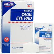 Sterile Oval Eye Pads - 50 Count, 1.625" x 2.625"