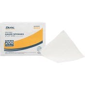 Gauze Sponges - 8 Ply, 200 Count, 4" x 4"