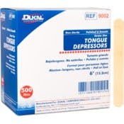 Non-Sterile Tongue Depressors - 6", Polished, 500 Pack