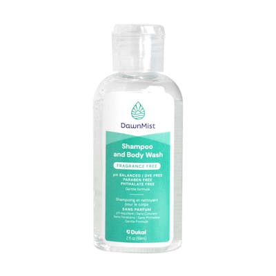 DawnMist Shampoo and Body Wash, Fragrance Free - 2 oz