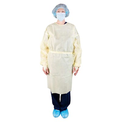 AAMI Level 1 Isolation Gown- Yellow