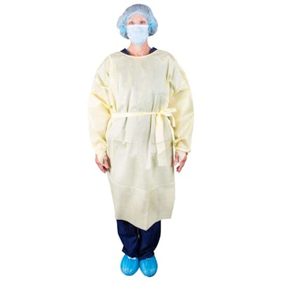 AAMI Level 2 Isolation Gown - Yellow