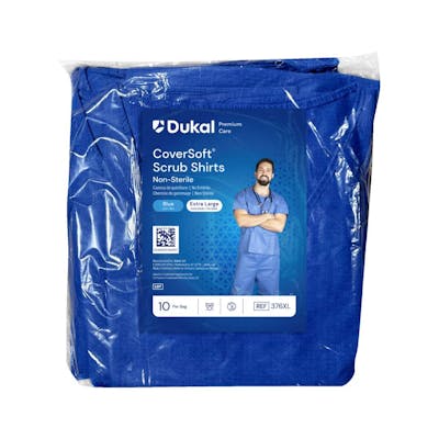 Scrub Shirt, Blue, XL