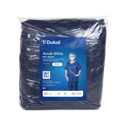 Scrub Shirts, Dark Blue, Medium