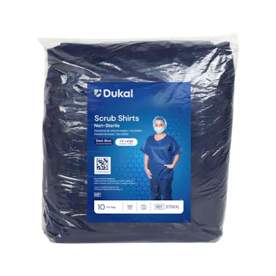 Scrub Shirts, Dark Blue, 2XL