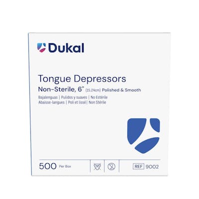 Non-Sterile Tongue Depressors - 6", Polished, 500 Pack