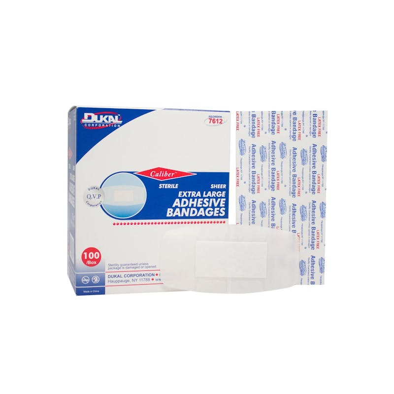 Dukal Caliber™ Sheer Adhesive Sterile Bandage - 100 Count  2