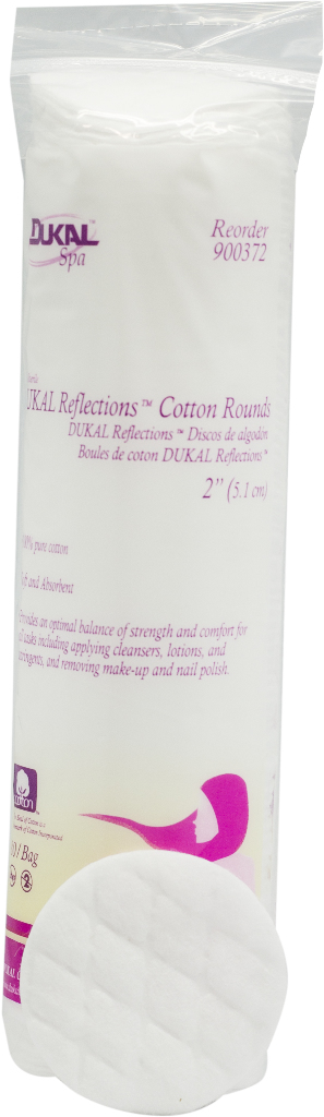 Dukal Spa Reflections 2 Cotton Round Pads 200 ct – The Wax Connection