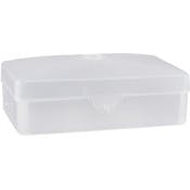 Soap Boxes - Hinged Lid, Clear, Plastic