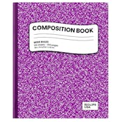 Marbled Composition Notebook - 100 Sheets, Purple