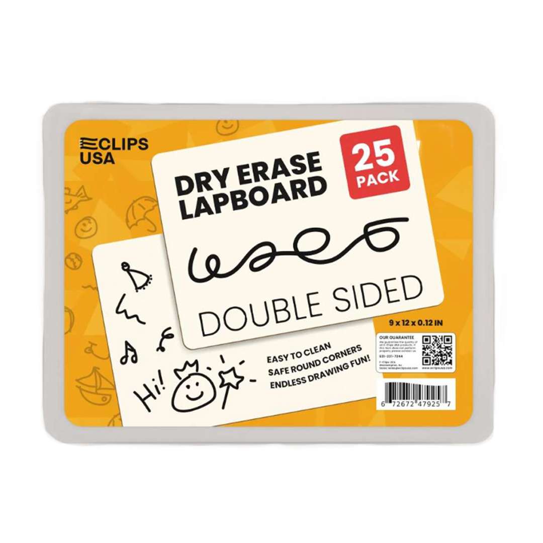 Dry Erase LapBoards - 25 Pack