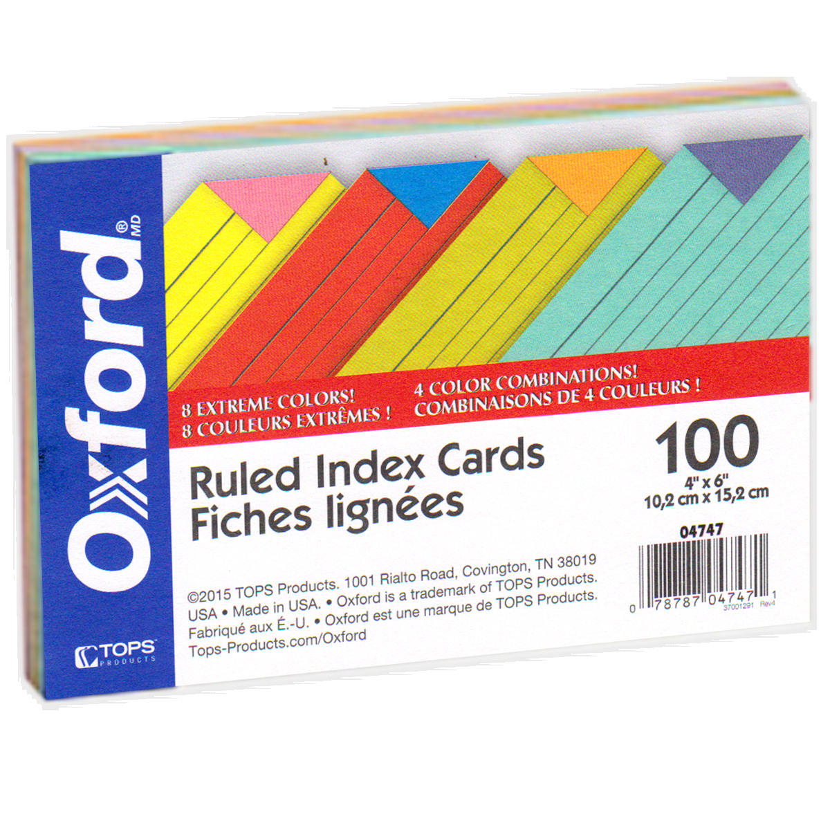 Wholesale 100 Ct Oxford Color Index Cards 4 X 6 Sku Dollardays