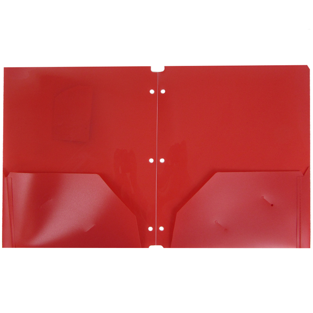 Wholesale Plastic 2 Pocket Folders Red DollarDays
