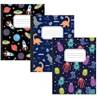 Composition Notebooks - 3 Design Covers for Boys, Wide Ruled image number null