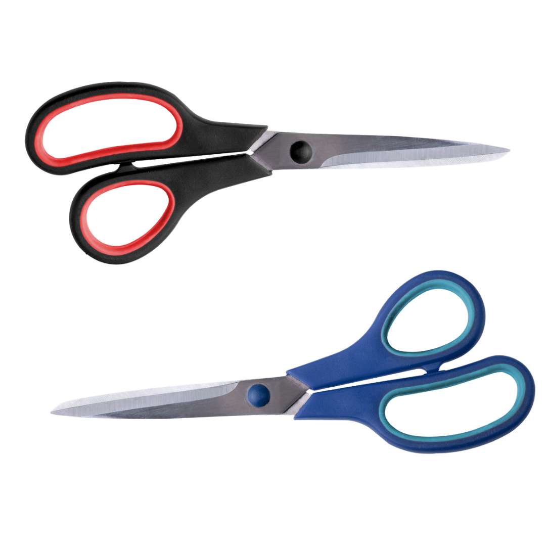 Scissors - Pointed Blades, Soft Grip, 8.25