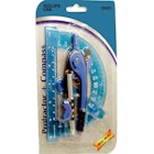 Protractor & Compass - 2 Pieces, Assorted Colors image number null