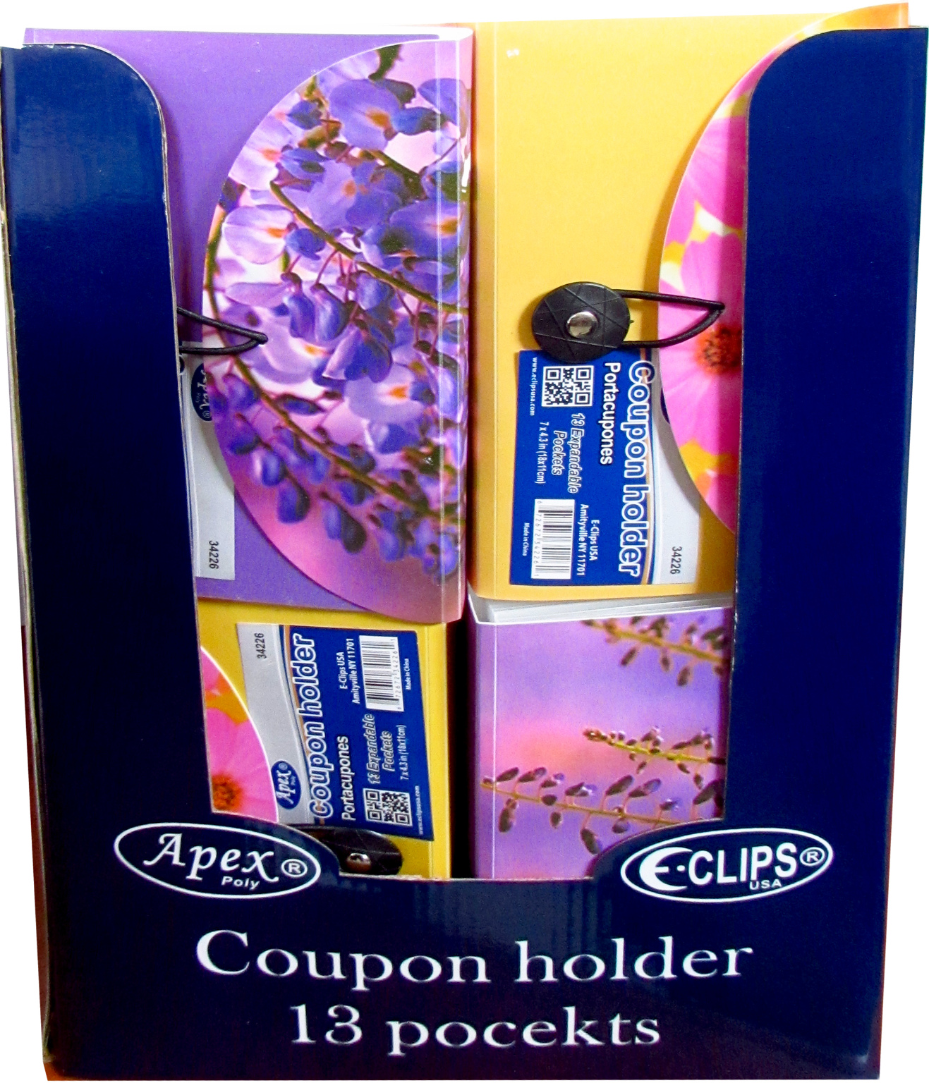 Wholesale 13 Pocket Coupon File Assorted Designs DollarDays