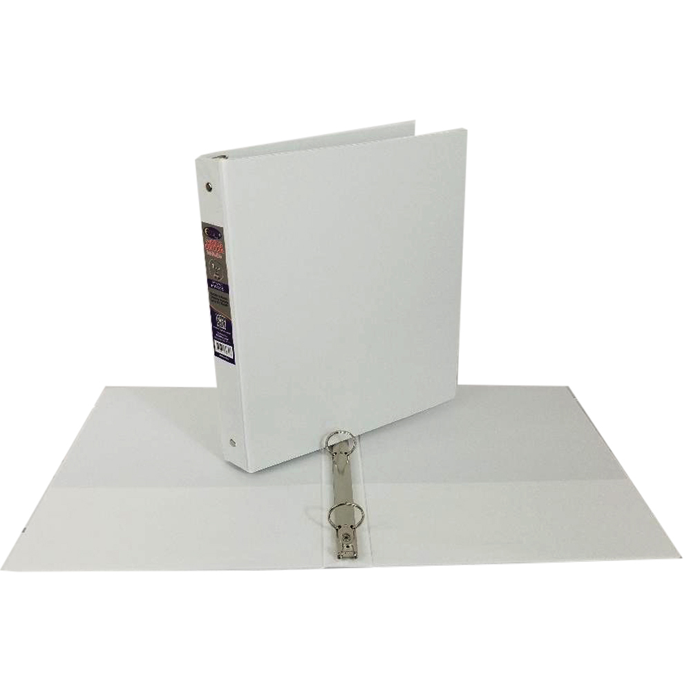 Wholesale EClips 1.5" 3ring Binder White, 2 Pockets (SKU 2330336