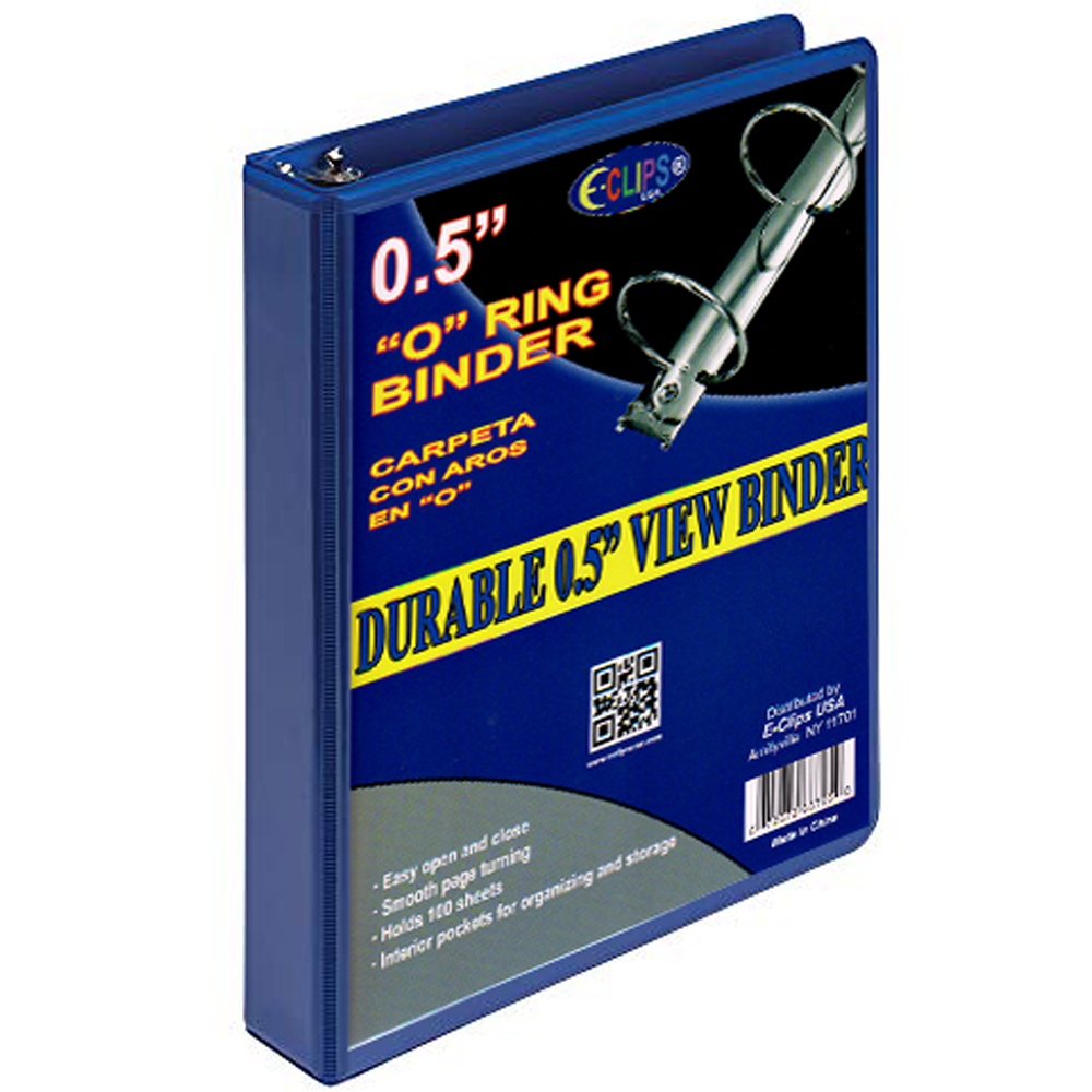 Wholesale EClips 1/2" Binder 24 Count, Single, 3 View