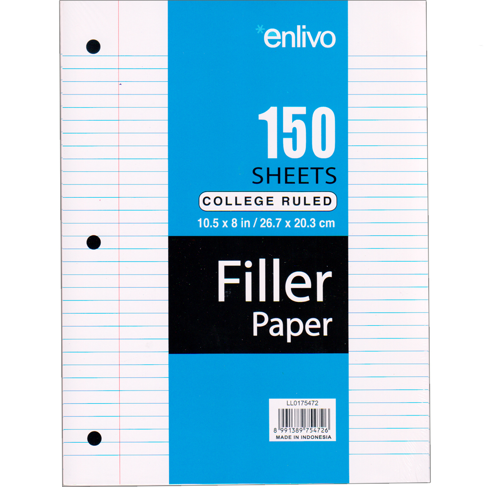 Wholesale Binder Filler Paper - 150 Sheets, College-Ruled | DollarDays