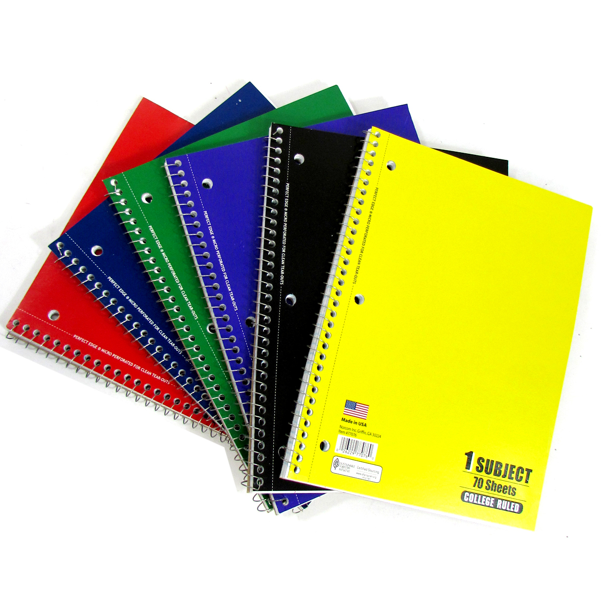 single subject notebooks