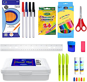 24 Pieces 24 Piece Wholesale Kids School Supply Kit - School