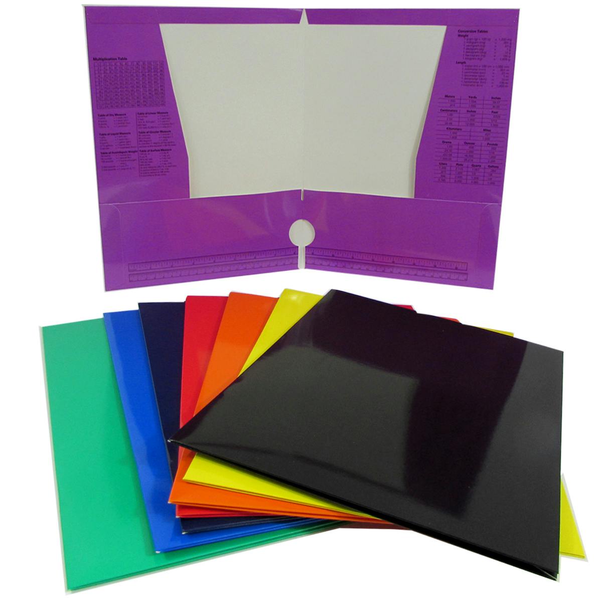 Wholesale Laminate 4 Pocket Folder Assorted Colors (SKU 2275106