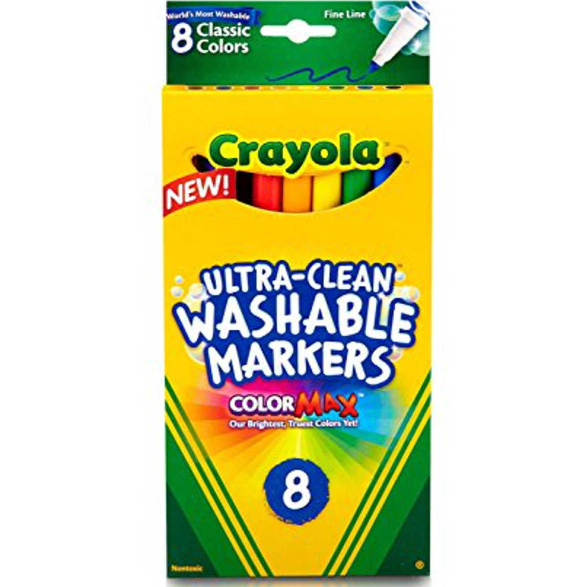 Wholesale Crayola Markers Washable, Assorted Colors DollarDays