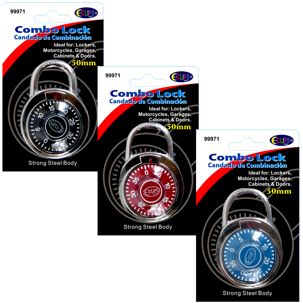 Wholesale Combination lock, 50 mm (2") DollarDays