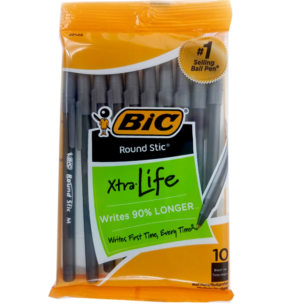 wholesale-bic-round-stick-pens-10-count-black-xtra-life