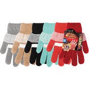 Adult Knit Gloves - 6 Colors, Heat Retaining