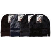 Men's Knit Hats - 4 Colors with Designs, Heat Retaining