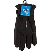 Men's Driving Gloves - Zipper, Black, One Size