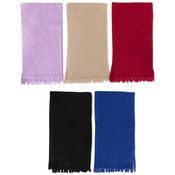 Adult Fleece Scarves - Assorted Colors, 58"