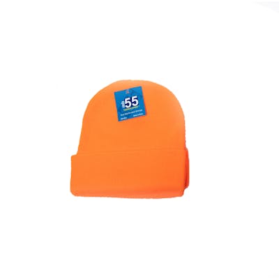 Knit Ski Caps - High Visibility Orange