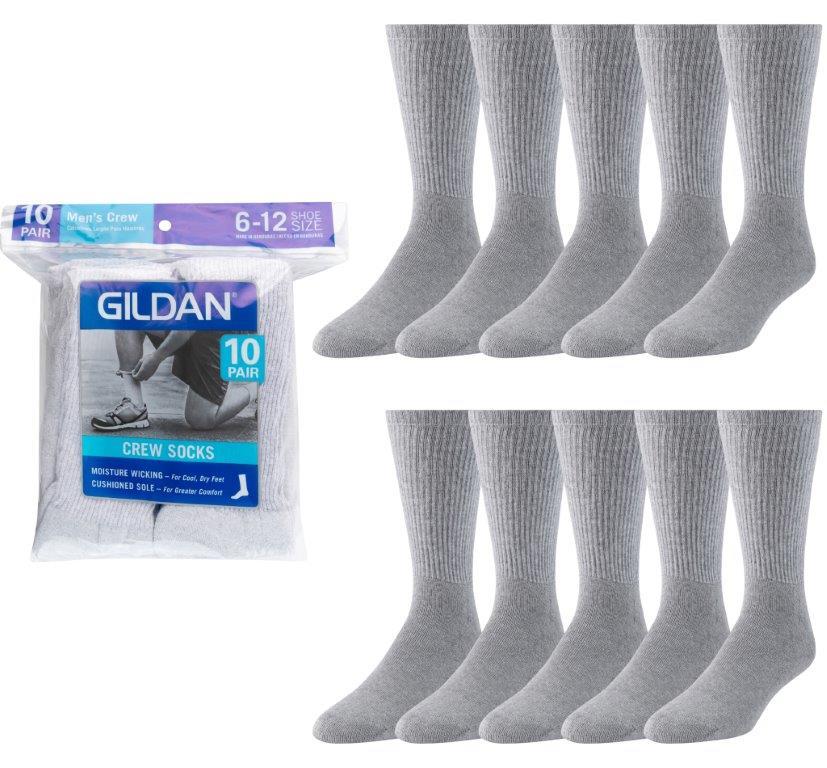Wholesale Gildan Men's Crew Socks 